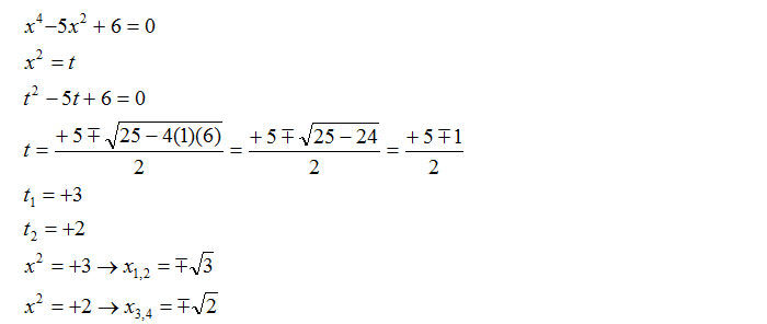 equazioni-biquadratiche