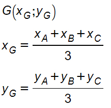 coordinate-baricentro-formula