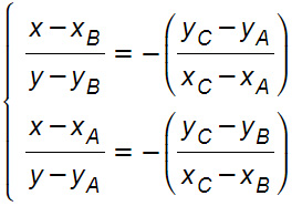 ortocentro-formula