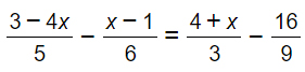 equazione-di-primo-grado-con-frazione