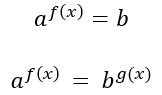Equazioni esponenziali con basi diverse
