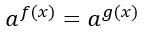 Equazioni esponenziali stessa base