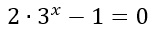 Esempio di equazione esponenziale