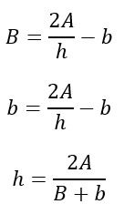 Formule inverse trapezio scaleno