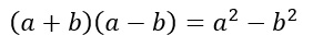 Somma per differenza formula