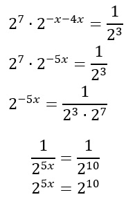 Equazioni esponenziali svolgimento difficile