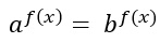 Equazioni esponenziali con basi diverse