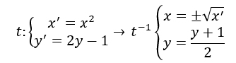 Trasformazione geometrica esempio sbagliato