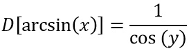 Arcoseno derivata dimostrazione