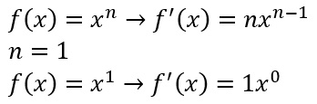 Derivata di 1x