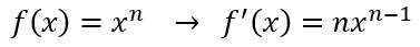Derivata di x^2 regola