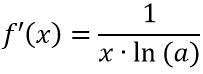 Derivate notevoli logaritmo