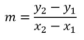 Coefficiente angolare retta per 2 punti