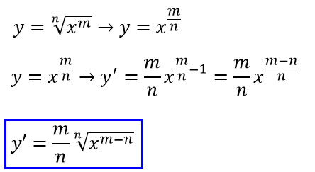 Formula derivata radice